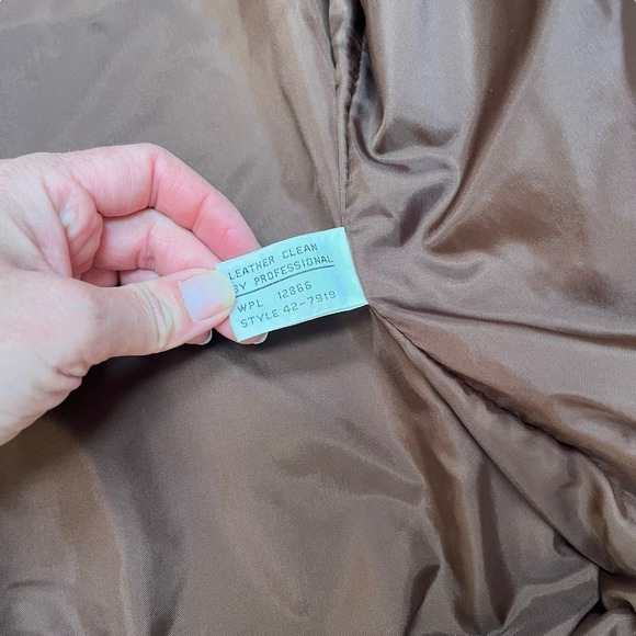 Vintage Hill Archer Jacket Mens 44 Brown Suede Leather Bomber - Picture 5 of 11